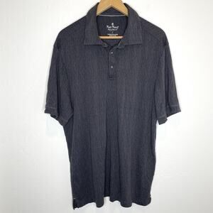 Nat Nast Luxury Originals Polo Shirt Mens Large Gray Modal Short Sleeve